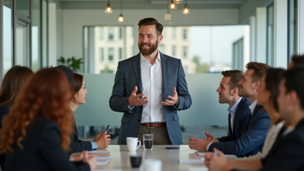 Leder faciliterer teamdiskussion